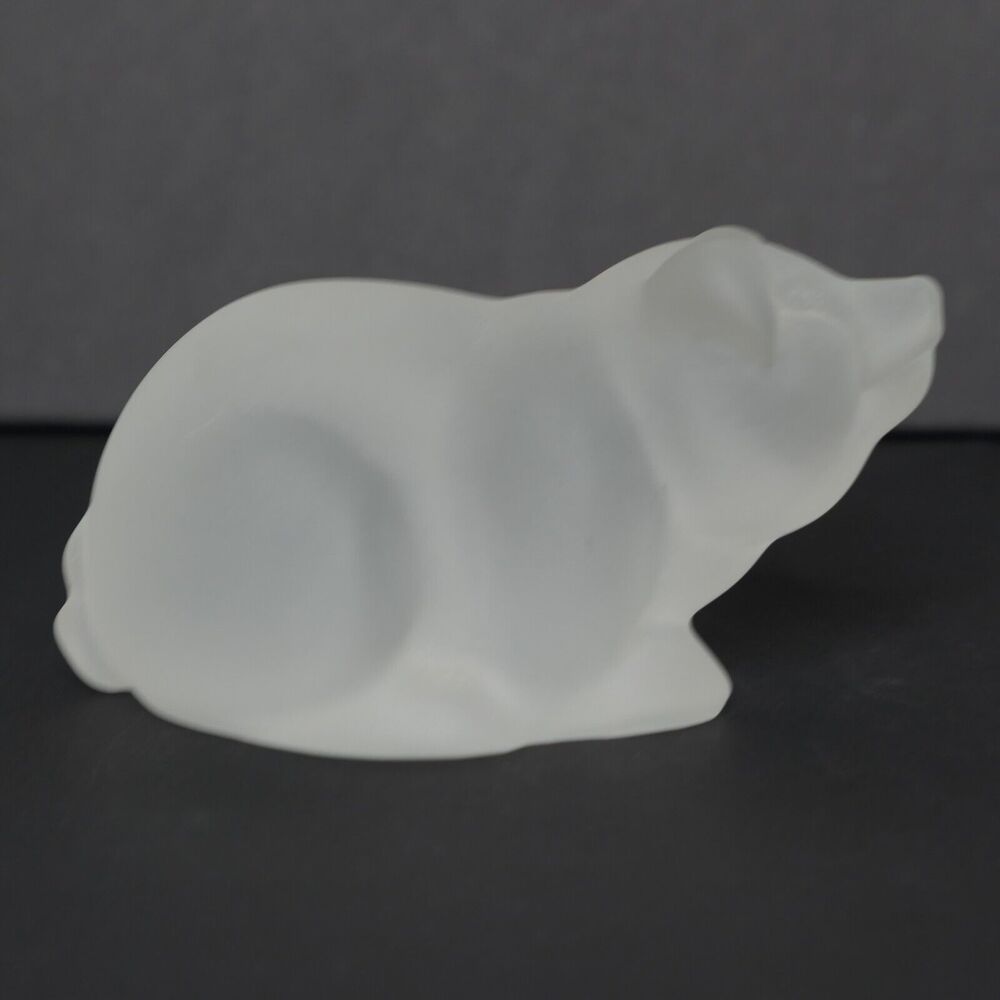 VTG NIB Princeton Gallery Crystal Small Pig Figurine Treasury Of Pigs Farmcore - Picture 4 of 14